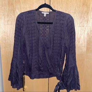 AE Embroidered Babydoll Blouse